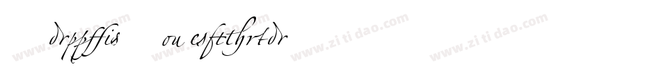 Zapfino Extra字体转换